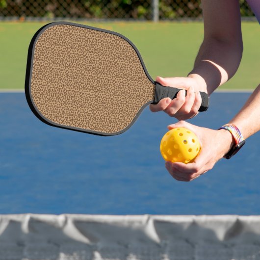 Raquette De Pickleball Leopard Motif Brown (Insitu)