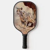 Raquette De Pickleball léopard nébuleux image nature faune exotique (Verso)