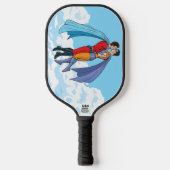 Raquette De Pickleball Les deux superhéros de SlipperyJoe embrassant un v (Recto)