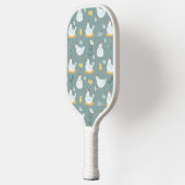 Raquette De Pickleball Les poulets rêvent dans la coopérative en Turquois (Gauche)