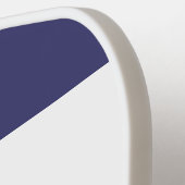 Raquette De Pickleball Les rayures patriotiques | Monogramme moderne (Détail gauche)