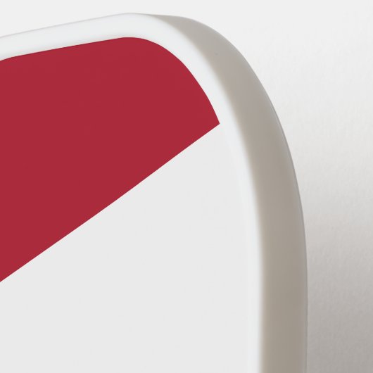 Raquette De Pickleball Les rayures patriotiques | Monogramme moderne (Détail gauche)