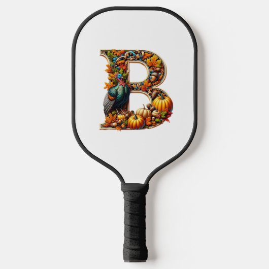 Raquette De Pickleball Letter B in Thanksgiving style (Recto)