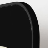 Raquette De Pickleball lettre parties scintillant dorée et noir (Détail gauche)