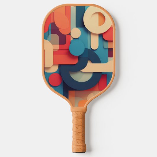 Raquette De Pickleball Lettres aux couleurs vives (Recto)