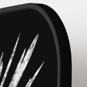 Raquette De Pickleball lèvres argentées et conception noire Pickleball Pa (Détail gauche)