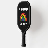 Raquette De Pickleball LGBTQ Fier papa Gay pride Rainbow Fête des pères (Gauche)