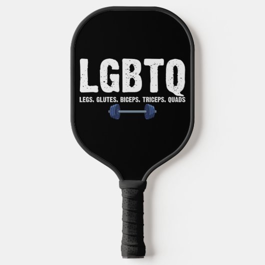 Raquette De Pickleball LGBTQ Legs Glutes Biceps Triceps Quads Gym Lover (Recto)