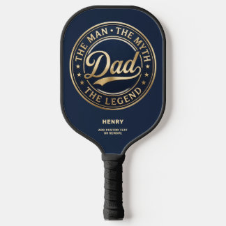 Raquette De Pickleball L'Homme Le Mythe La Légende Papa Texte Personnalis