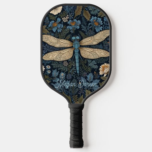 Raquette De Pickleball Libellule bleue vintage (Recto)