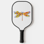 Raquette De Pickleball Libellule Fleur Jaune (Verso)