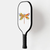 Raquette De Pickleball Libellule Fleur Jaune (Gauche)