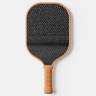 Raquette De Pickleball Ligne droite de serpent monochrome