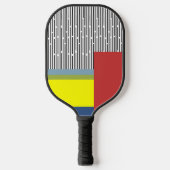 Raquette De Pickleball Lignes Abstraites et rectangles (Recto)
