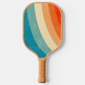 Raquette De Pickleball Lignes Abstraites rétro (Verso)