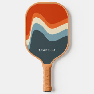 Raquette De Pickleball Lignes classiques Retro Wavy
