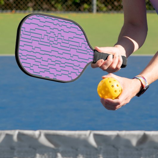 Raquette De Pickleball Lignes de circuits turquoises (Insitu)