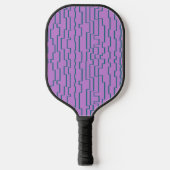 Raquette De Pickleball Lignes de circuits turquoises (Recto)