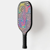 Raquette De Pickleball Lignes de couleur ondulées (Gauche)