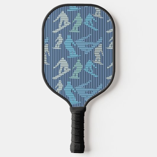 Raquette De Pickleball Lignes de snowboardeurs (Verso)