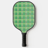 Raquette De Pickleball Lignes et boîtes vertes (Recto)