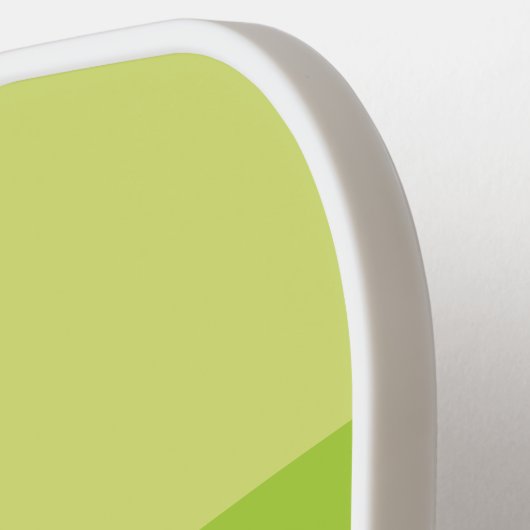 Raquette De Pickleball Lily Pad Green Across Striping with Name (Détail gauche)