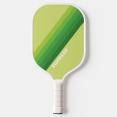 Raquette De Pickleball Lily Pad Green Stripes with Name (Verso)