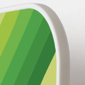 Raquette De Pickleball Lily Pad Green Stripes with Name (Détail gauche)