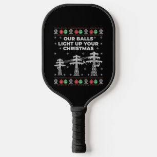 Raquette De Pickleball Lineman Noël Nos balles s'allument