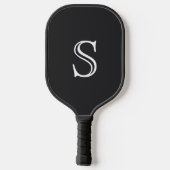 Raquette De Pickleball Lion Fire. Mots et Monogramme personnalisables. (Verso)