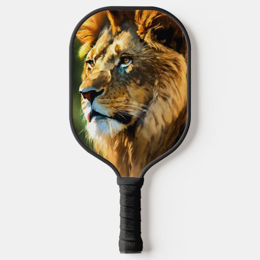 Raquette De Pickleball Lion Logo Black Neoprene Cover (Recto)