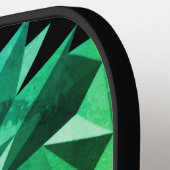 Raquette De Pickleball Lion vert géométrique (Détail gauche)