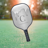 Raquette De Pickleball Liquide Chrome Drives Silver Metal Monogramme