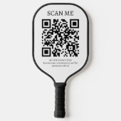Raquette De Pickleball Logo - Code QR - Promotion d'entreprise (Verso)