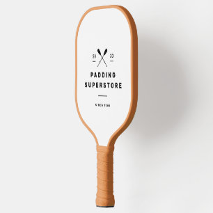 Raquette De Pickleball Logo d'aventure en plein air personnalisé avec nom