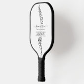 Raquette De Pickleball Logo de la chiropractie de la colonne vertébrale (Gauche)