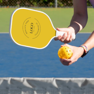 Raquette De Pickleball Logo de l'entreprise Simple Promotional Mustard