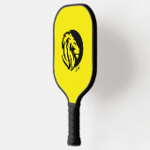 Raquette De Pickleball Logo de lion fierce avec vos initiales de monogram (Gauche)