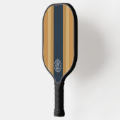 Raquette De Pickleball Logo de marque de commerce moderne Navy rayé (Gauche)
