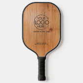 Raquette De Pickleball Logo élégant simple Bois doré personnel (Recto)