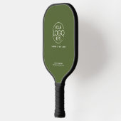 Raquette De Pickleball Logo élégant simple Olive Green Personal (Gauche)