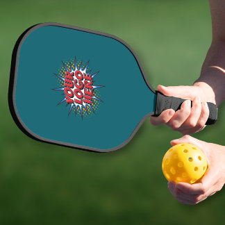 Raquette De Pickleball Logo personnalisé promotionnel sarcelle