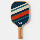 Raquette De Pickleball Logo Retro Rouge Blanc et Bleu (Verso)
