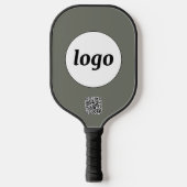 Raquette De Pickleball Logo simple Code QR Business Sage Green (Recto)