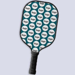 Raquette De Pickleball Logo simple Motif professionnel Turquoise vert