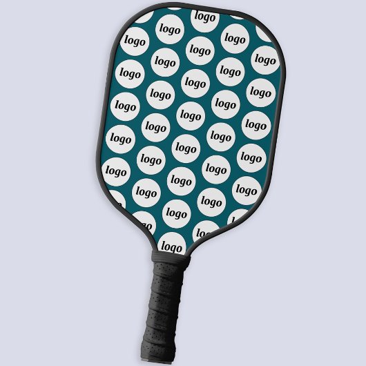 Raquette De Pickleball Logo simple Motif professionnel Turquoise vert