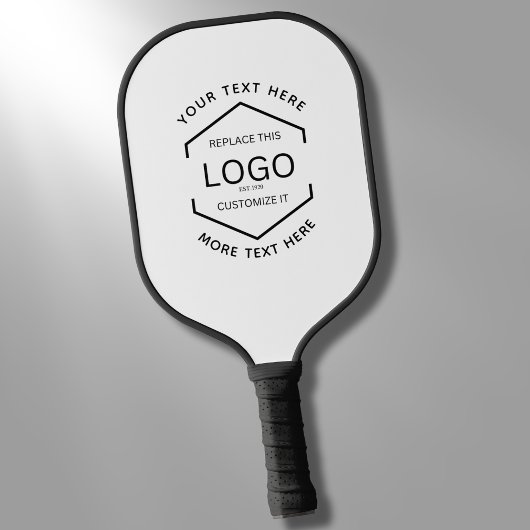Raquette De Pickleball Logo simple Texte noir Entreprise Promotion