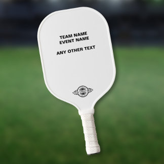 Raquette De Pickleball Logo/ Texte Éévénement de Tournoi