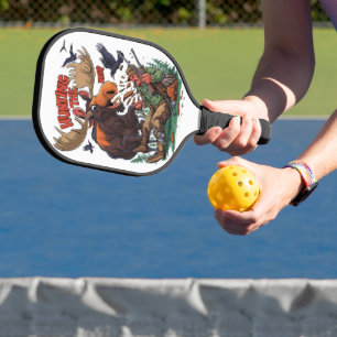 Raquette De Pickleball L'orignal et le chasseur de chasse