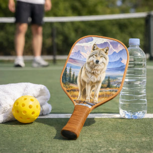 Raquette de Pickleball Loup Gris d'Alaska
